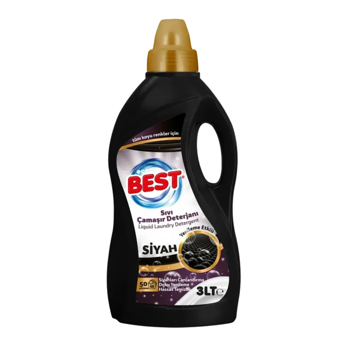 ECOBEST Sıvı Çamaşır Deterjanı 3L Siyah